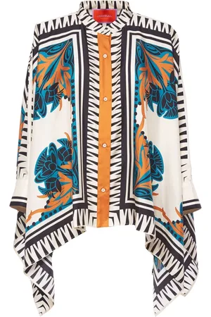 La DoubleJ Bluser & Skjorter, Dame, Flerfarvet, M, Shirt Scarf (Placed)
