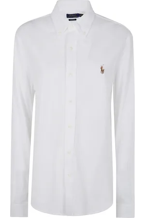 Ralph Lauren Skjorte, Herre, Hvid, 2XL, Bomuld, Langærmet sportsskjorte