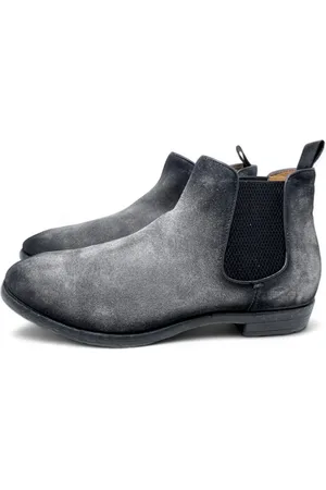 Officine creative Sko, Herre, Grå, 43 EU, Læder, Chelsea Støvler Aero Cachemire Grey