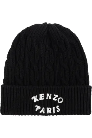 Kenzo Tilbehør, unisex, Sort, ONE SIZE, Bomuld, Cap med broderet logo