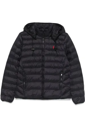 Ralph Lauren Jakke, Dame, Sort, XL, Uld, Puffer & Dunjakke