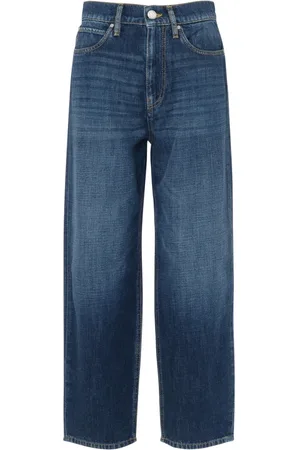 Pinko Jeans, Dame, Blå, W31, Denim, Estelle Egg Denim Ocean Wash Straight Jeans