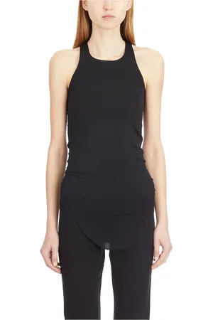 Rick Owens Top, Dame, Sort, XS, Sort Basic Tank Top