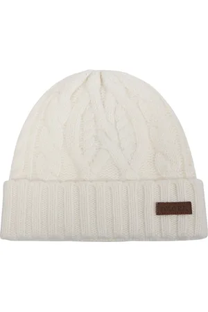 Ralph Lauren Tilbehør, Herre, Hvid, ONE SIZE, Uld, Stilfuld Beanie Hue