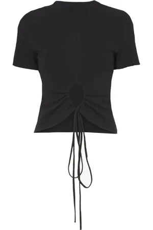 Proenza Schouler Top, Dame, Sort, XS, Bomuld, Reversible Cutout T-Shirt