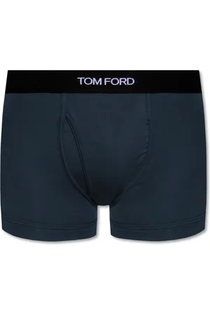 Tom Ford Undertøj, Herre, Blå, XS, Bomuld, Boxers med logo