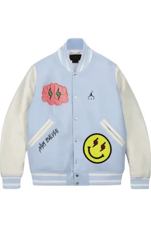 Jordan Jakke, Herre, Blå, XL, Uld, Bomber Jakke