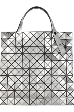 Issey Miyake Taske, Dame, Grå, ONE SIZE, Prism Shopping Bag, Firkantet Form, Netforing