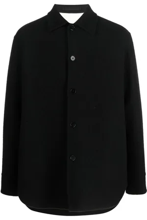 Jil Sander Frakke, Herre, Sort, XL, Buttoned Coat