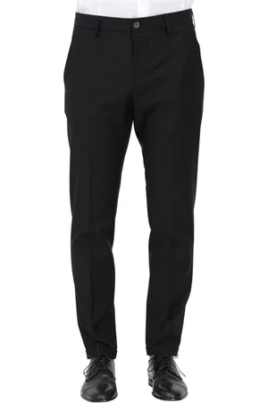 Patrizia Pepe Bukser, Herre, Sort, XS, Uld, Elegante Sorte Bukser