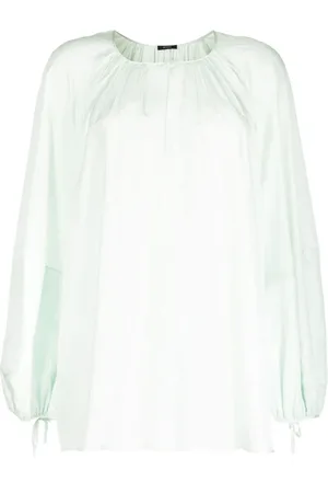 Joseph Bluser & Skjorter, Dame, Grøn, L, Casual Beige Silkebluse