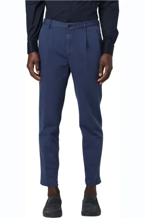 Incotex Bukser, Herre, Blå, M, Bomuld, Chinos
