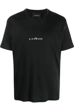 John Richmond Top, Herre, Sort, XL, Bomuld, Regular T-Shirt
