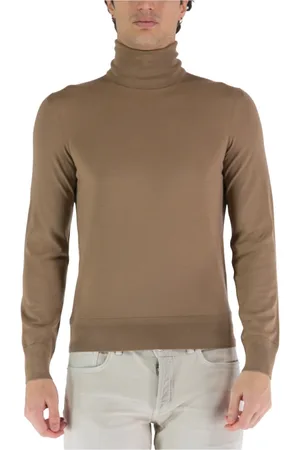 Tom Ford Strik, Herre, Brun, L, Uld, Turtleneck Sweater