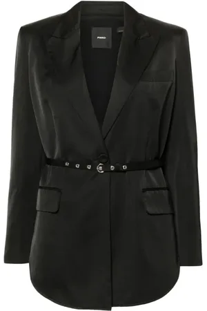 Pinko Jakke, Dame, Sort, M, Polyester, Goldeneye Blazer