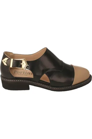 Pertini Sko, Dame, Sort, 39 EU, Læder, Dame sorte loafers