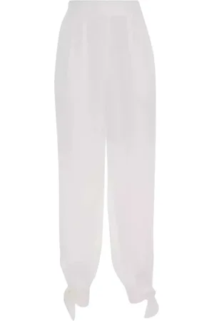 ZIMMERMANN Bukser, Dame, Hvid, L, Linned, Harem Stil Linnedbukser