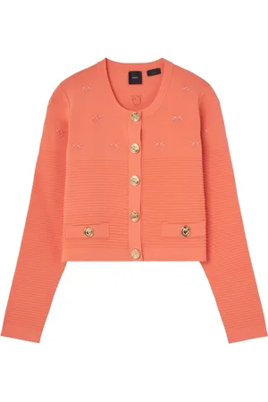 Pinko Strik, Dame, Lyserød, M, Uld, Cardigan
