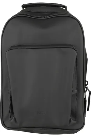 Rains Taske, Herre, Sort, ONE SIZE, Uld, Sort Daypack Rygsæk med Frontlomme med Lynlås