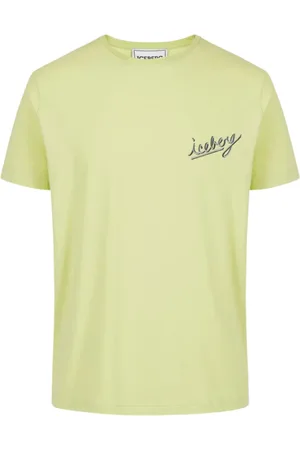 Iceberg Top, Herre, Grøn, S, Bomuld, T-shirt med rund hals og korte ærmer