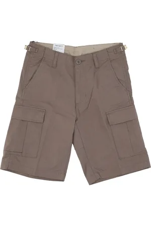 Carhartt Shorts, Herre, Brun, W34, Cargo Shorts med Lommer og Justerbar Talje