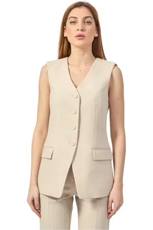 Patrizia Pepe Jakke, Dame, , S, Polyester, Skræddersyet jakke med flydetalje