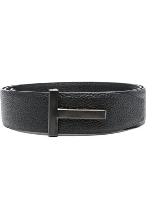 Tom Ford Tilbehør, unisex, Sort, 100 CM, Læder, Reversibelt Læder T Bælte