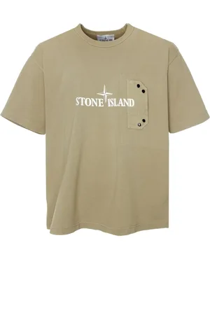 Stone Island Top, Herre, , M, Bomuld, Jersey T-shirt med logotryk