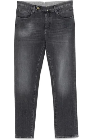Incotex Jeans, Herre, Grå, W36, Denim, Slim Fit Denim Jeans