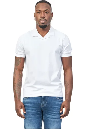HUGO BOSS Top, Herre, Hvid, 2XL, Bomuld, Hvid Bomulds Polo Shirt