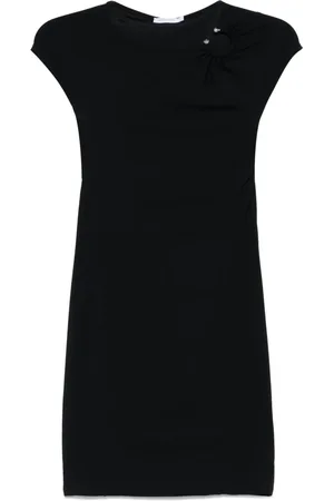 Patrizia Pepe Kjole, Dame, Sort, XS, Polyester, Piercing Kjole