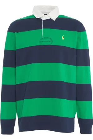 Ralph Lauren Top, Herre, Flerfarvet, M, Bomuld, Langærmet Polo Classic Fit