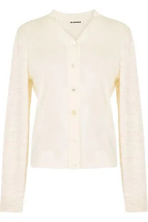Jil Sander Strik, Dame, , 2XS, Uld, Uld Silke Blend Cardigan