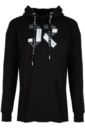 John Richmond Sweathshirts & Hoodies, Dame, Sort, S, Bomuld, Casual Hættetrøje