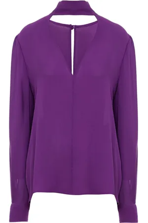 VALENTINO GARAVANI Bluser & Skjorter, Dame, Lilla, XS, Uld, Stilfuld TOP
