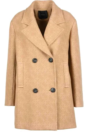 Pinko Frakke, Dame, Brun, S, Uld, Uldblandingsfrakke