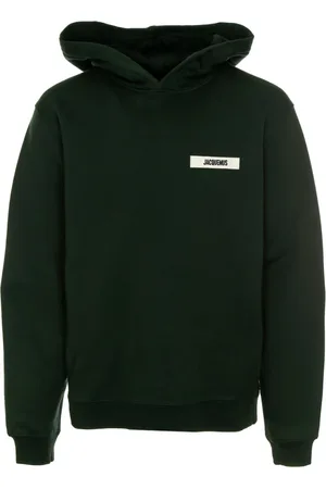Jacquemus Sweathshirts & Hoodies, Herre, Grøn, XL, Bomuld, Gros Grain Hættetrøje
