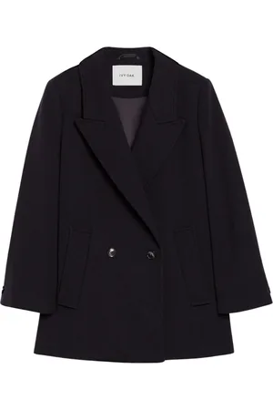 Ivy & Oak Jakke, Dame, Blå, XL, Uld, Jenna Oversized Boxy Blazer