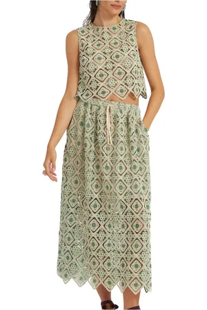 La DoubleJ Nederdel, Dame, Flerfarvet, L, Drawstring Skirt