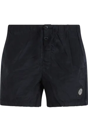 Stone Island Badetøj, Herre, Sort, S, Nylon, Metallic Nylon Badeshorts