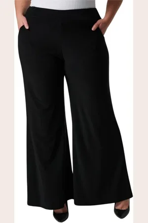 Joseph Ribkoff Bukser, Dame, Sort, 4XL, Uld, Stilfulde og elegante sorte bukser