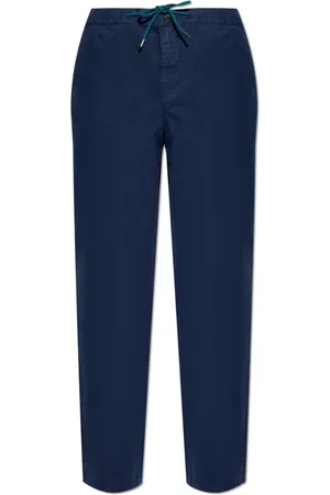 Paul Smith Bukser, Herre, Blå, M, Bomuld, Loose Fit Bomuldsbukser