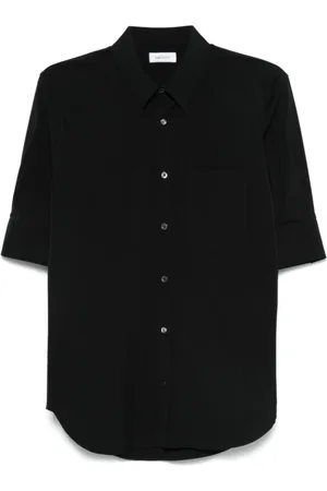 Alexander McQueen Skjorte, Herre, Sort, S, Bomuld, Sort Bomuld Kortærmet Herreskjorte