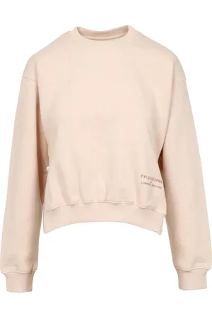 Serafini Sweathshirts & Hoodies, Dame, , M, Bomuld, Crew Neck Broderet Logo Sweater