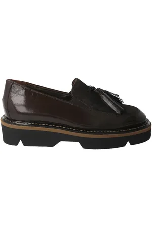 Pertini Sko, Dame, Brun, 39 EU, Uld, Brune loafers med kvaster