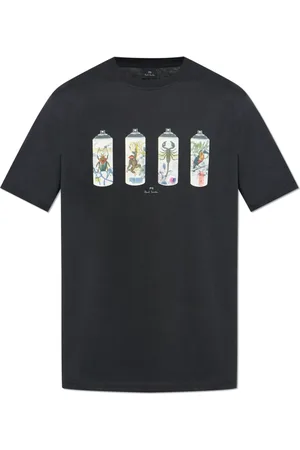 Paul Smith Top, Herre, Sort, 2XL, Bomuld, Printed T-shirt
