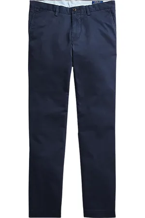 Ralph Lauren Bukser, Herre, Blå, W32 L34, Uld, Stilfulde Bukser