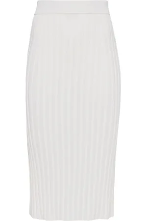Joseph Nederdel, Dame, Hvid, XS, Satin, Satin Rib Skirt