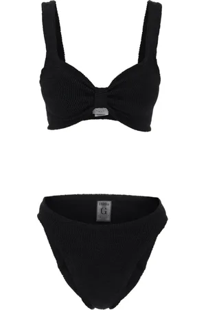 Hunza G Badetøj, Dame, Sort, ONE SIZE, Bonnie Bikini Sæt