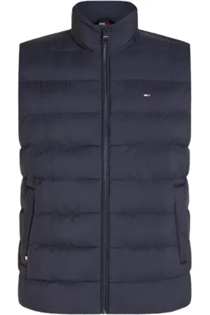 Tommy Hilfiger Jakke, Herre, Blå, L, Uld, Quilted Sleeveless Puffer Jacket